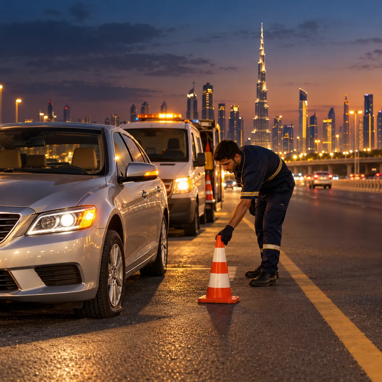 Tyre Replacement at Your Home, Office, or Roadside in Dubai